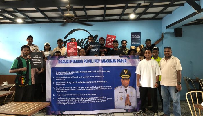 Dukung Wali Kota Sorong, Koalisi Pemuda Papua Tolak Politik Kotor di Tanah Moi
