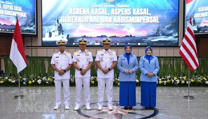 Wakasal Hadiri Sertijab Empat Jabatan Strategis di Lingkungan TNI Angkatan Laut