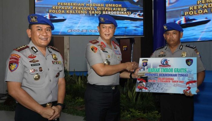 Kapolda Kalteng Pimpin Syukuran Hari Jadi Polairud ke-75