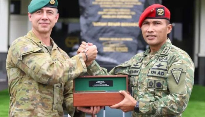 Kopassus Terima Kunjungan Komandan Operasi Khusus Australia di Cijantung