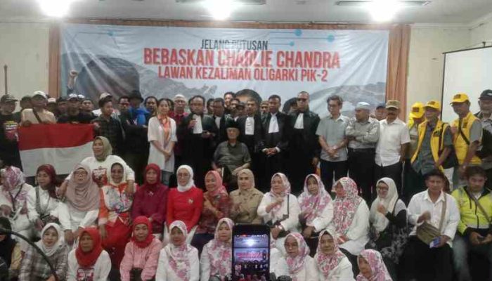 Ratusan Aktivis dan Tokoh Nasional Gelar Deklarasi Dukungan Pembebasan Charlie Chandra dan Perjuangan Melawan Oligarki PIK-2.